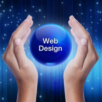 Two hands holding a 2017 web design trends ball