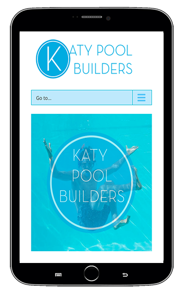 Contractor website designs for pool contractors mobile screenshot