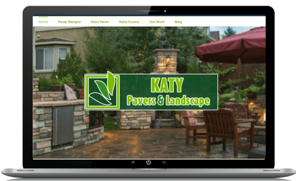 Website design for paving contractors desktop screenshot