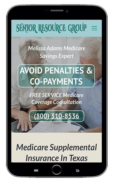 Insurance company website designs mobile screenshot