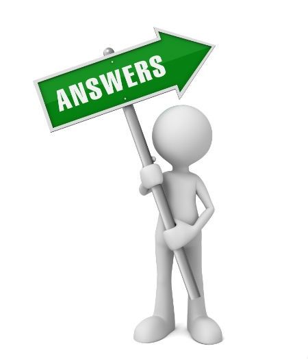 Stick man holding answers to Cypress TX digital marketing questions sign