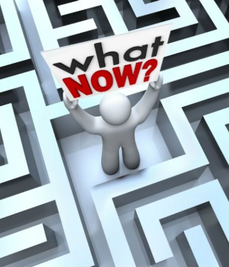 SEO services Houston TX 3d man in maze holding up what now sign